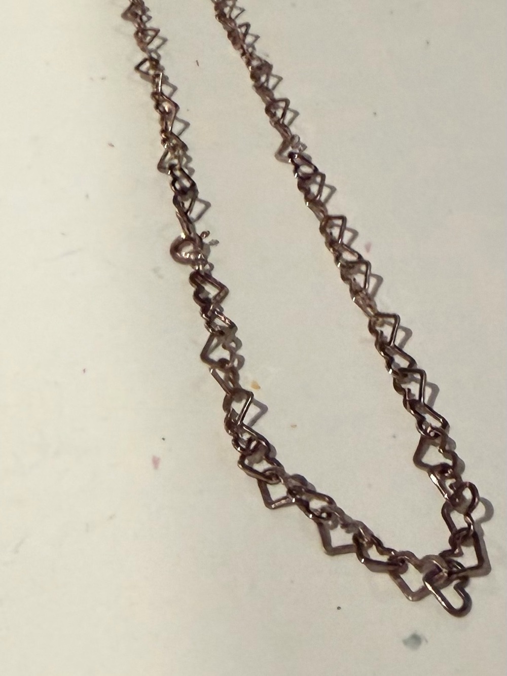 Gold Tone Geometric Link Necklace - Women